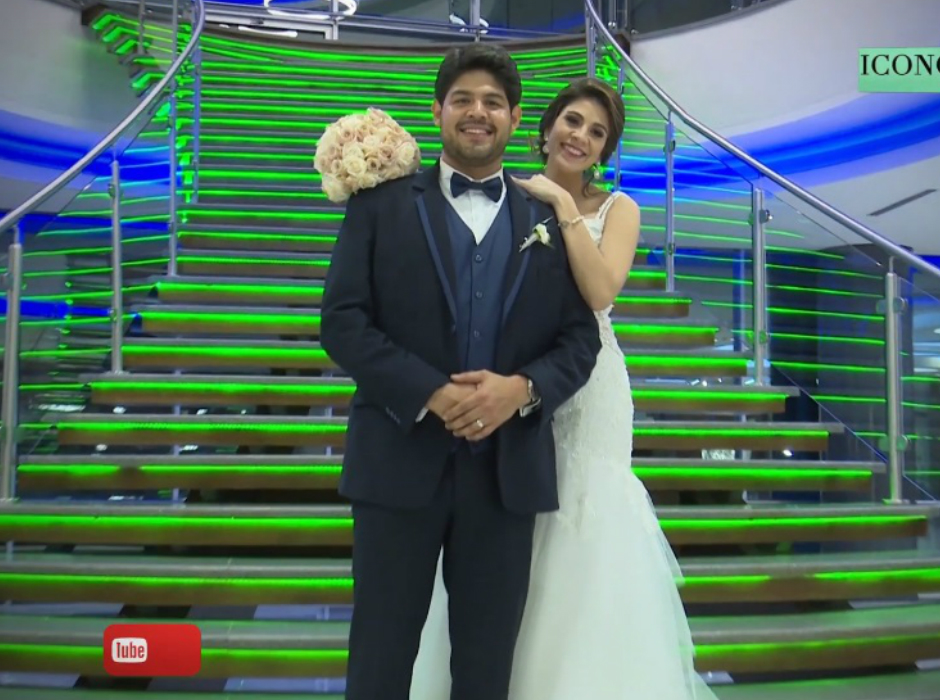 Óscar Delgado y Elena García se casaron en San Pedro Sula