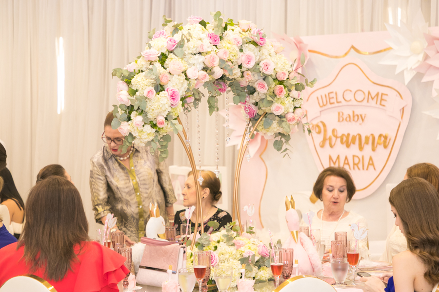 El baby shower para Mónica Hernández de Handal