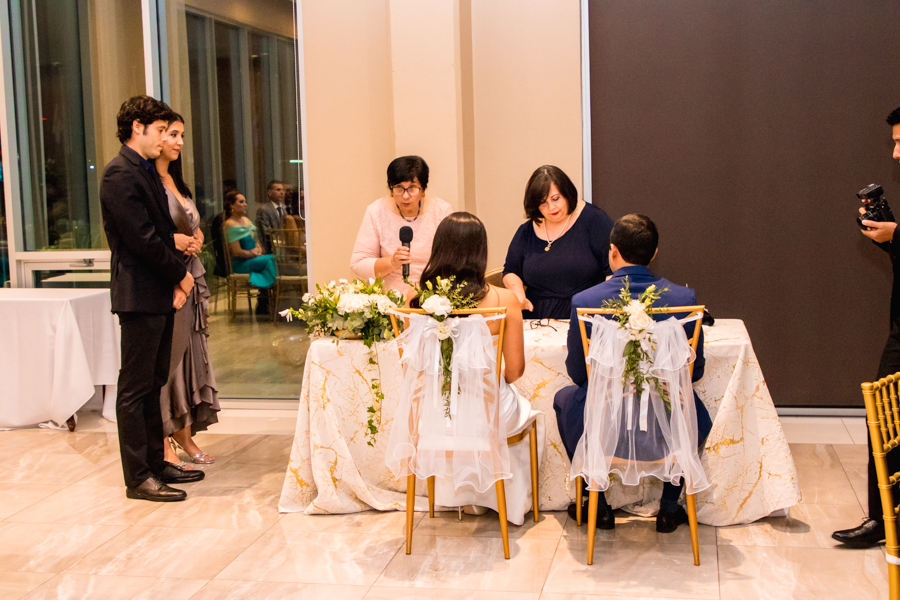 La boda civil de Sara Bográn y Héctor Bustillo