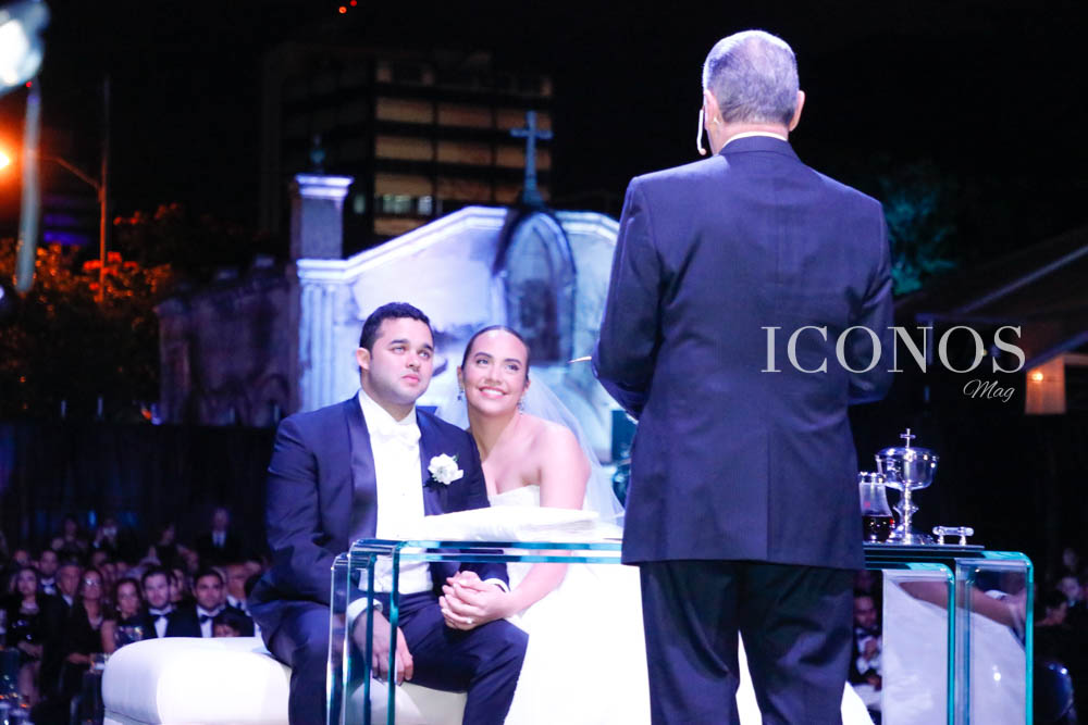 Ceremonia nupcial de Ángella Andonie y Rafael Zelaya