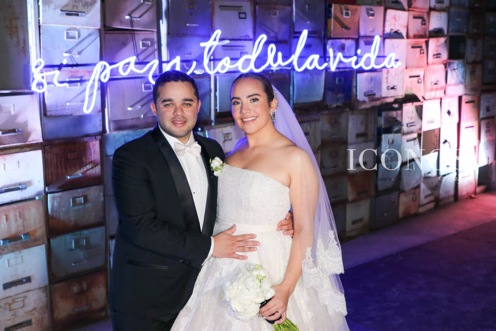 Ceremonia nupcial de Ángella Andonie y Rafael Zelaya