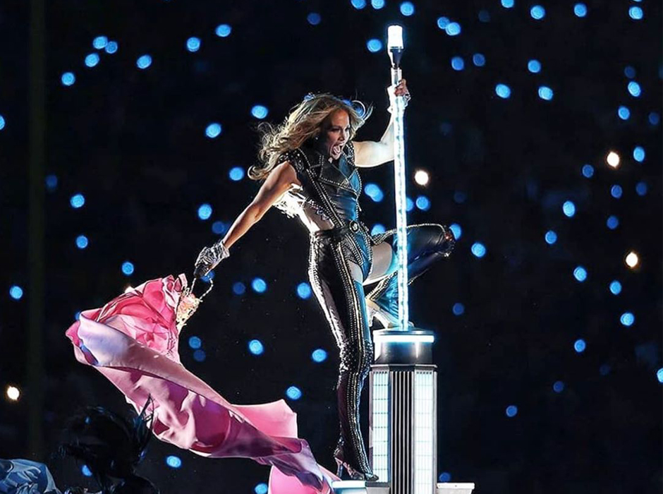 Jennifer López en Super Bowl 54 2020