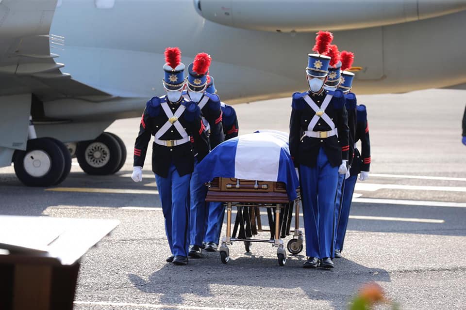 El protocolo fúnebre para Rafael Leonardo Callejas