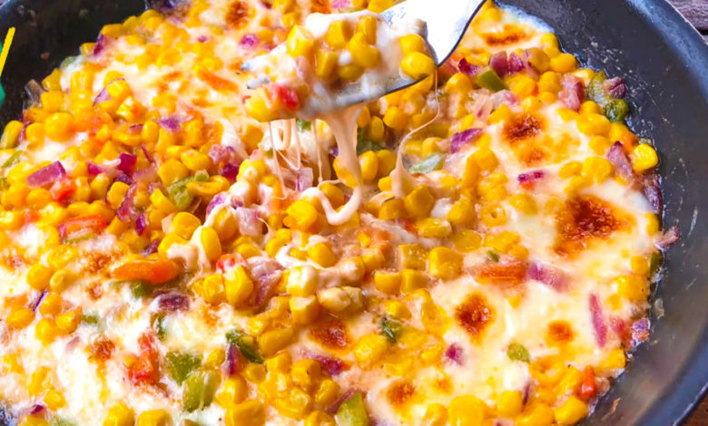 receta fundido de queso con maíz