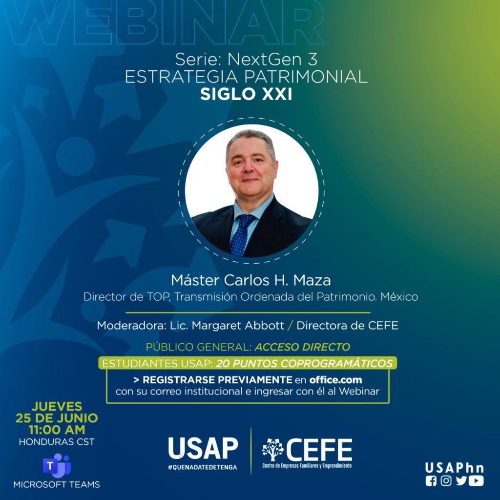 La Serie de Webinars USAP 2020