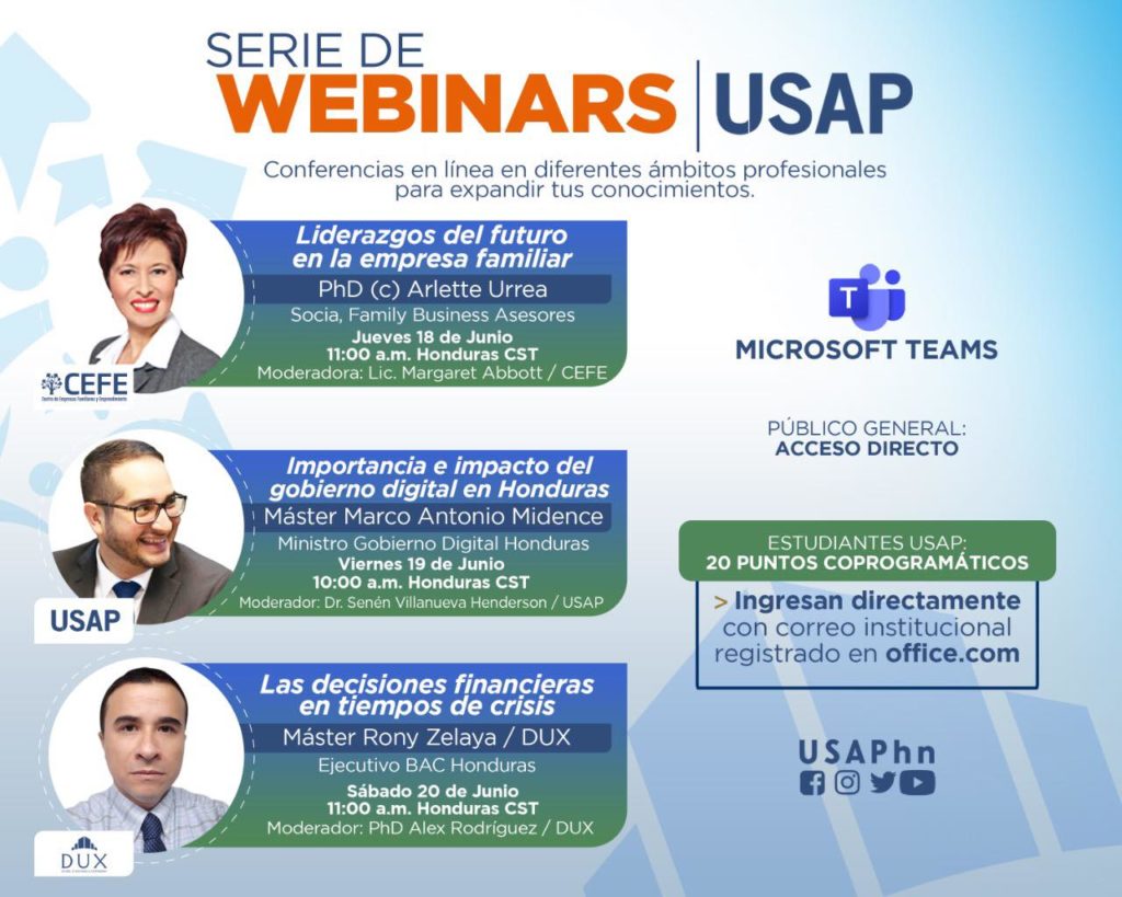 Webinars USAP 2020