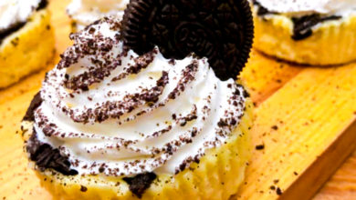 mini cheesecake de galletas oreo