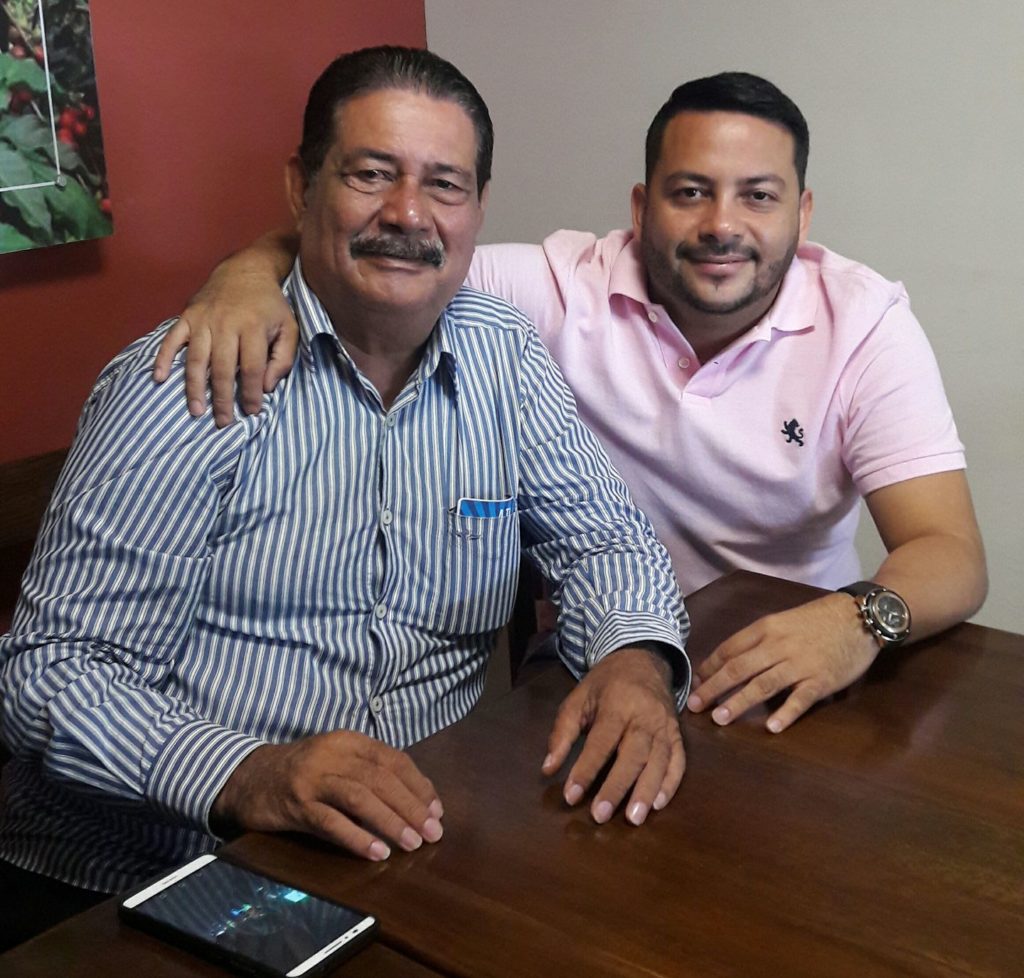 German Vallecillo jr y Jorge Posas