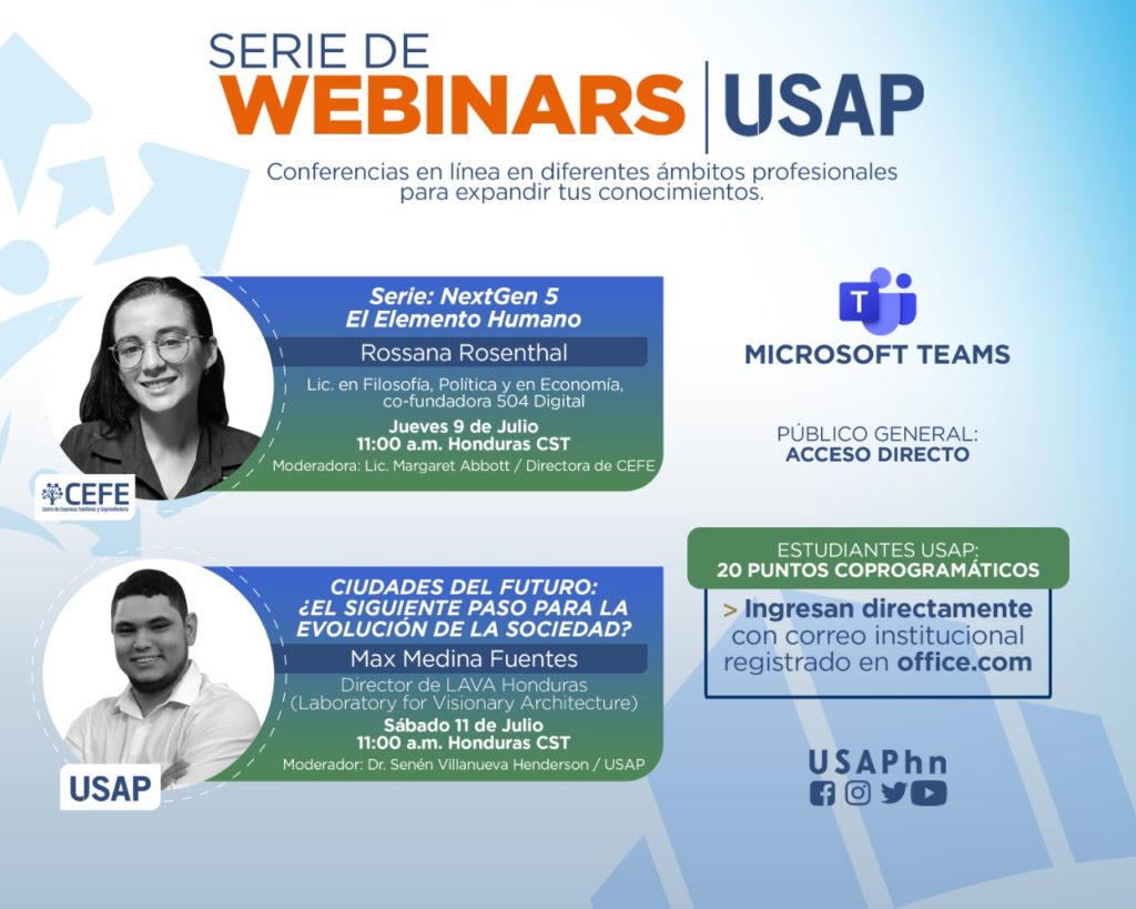 La nueva Serie de Webinars USAP 2020 1