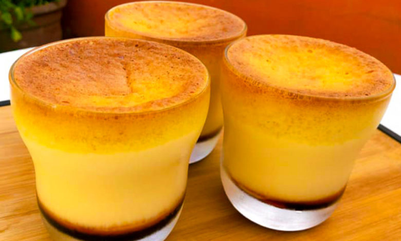 receta flan con bizcocho