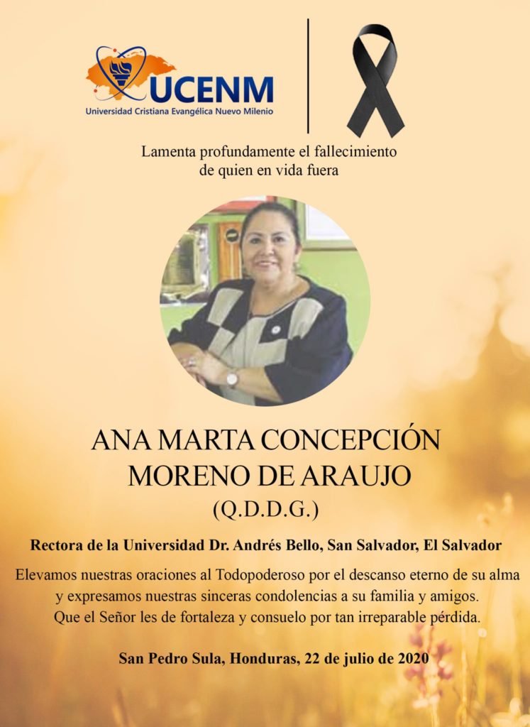 Rectora Universidad Andrés Bello El Salvador