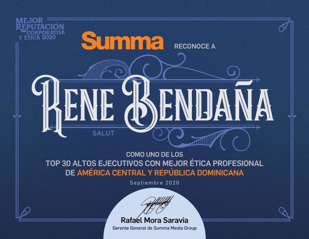 Revista Summa René Bendaña jugos Salut