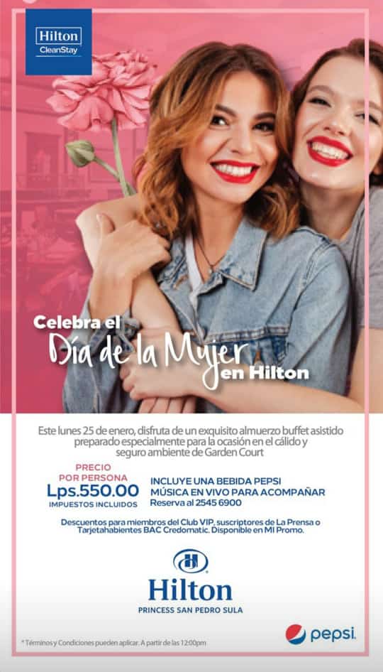 Día de la mujer 2021 hotel Hilton Princess San Pedro Sula