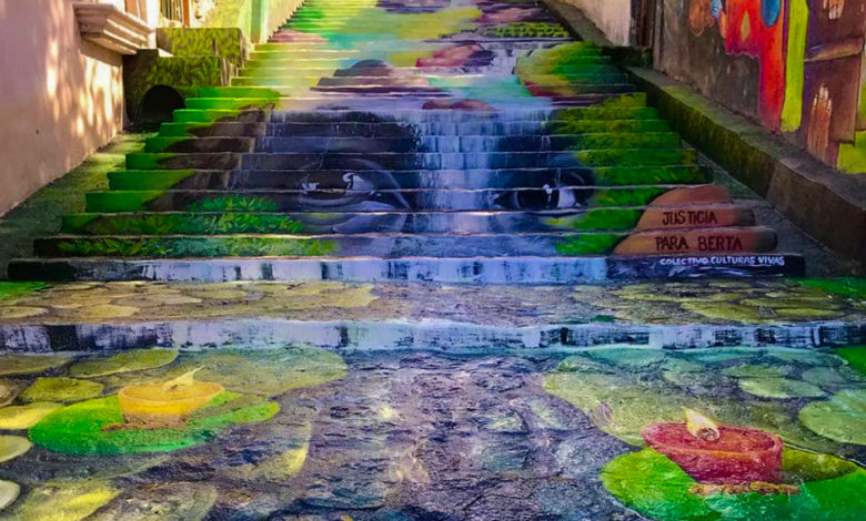 berta cáceres mural