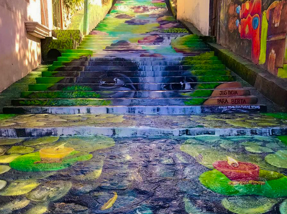 berta cáceres mural