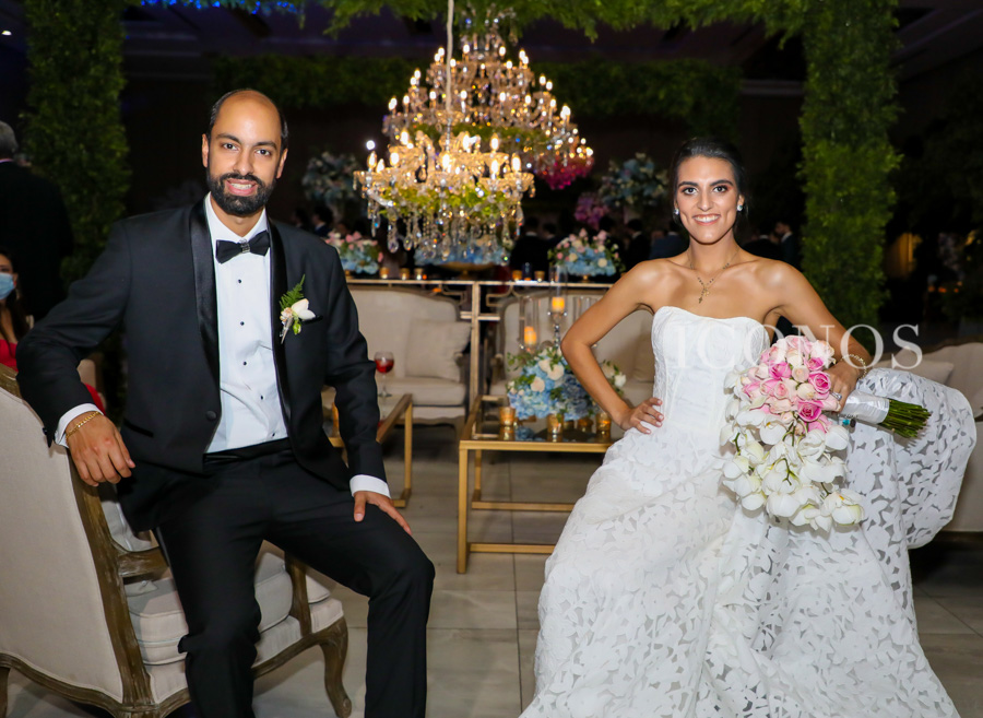 Los enamorados Joyce Andonie y Kenny Yuja