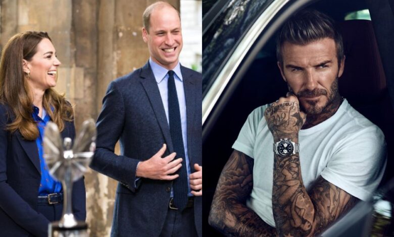 William Kate y David Beckham
