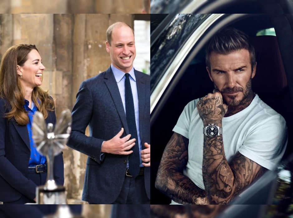 William Kate y David Beckham