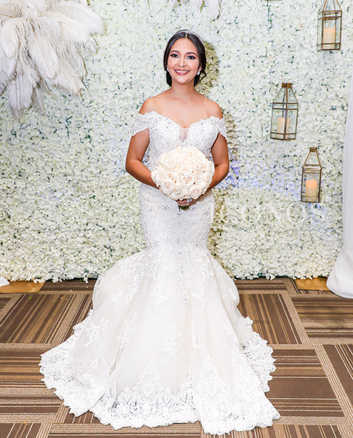 Los novios Stephanie Gabrie y Javier Machuca