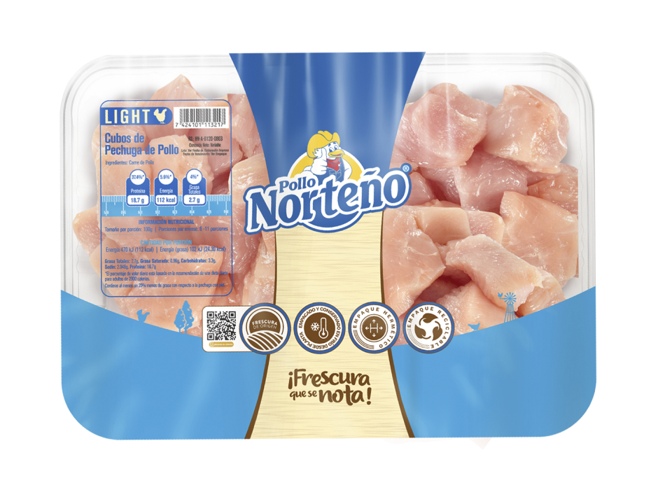 Presentaciones bandejas premiun Pollo Norteño