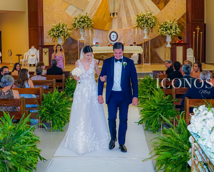 boda religiosa de Adriana Bendaña y Daniel Sarmiento