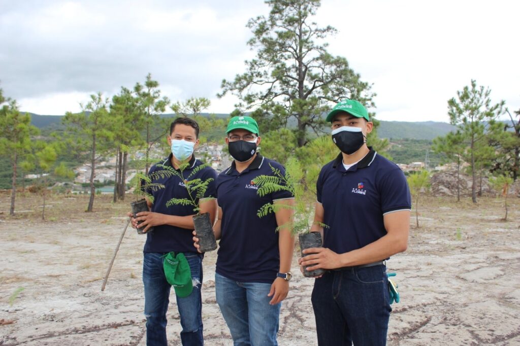 Primera jornada de forestación Grupo Flores