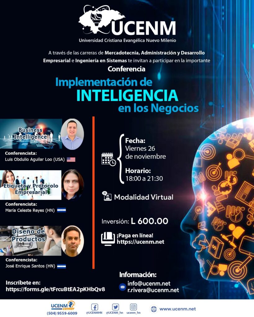 Universidad UCENM Honduras Inteligencia en los negocios