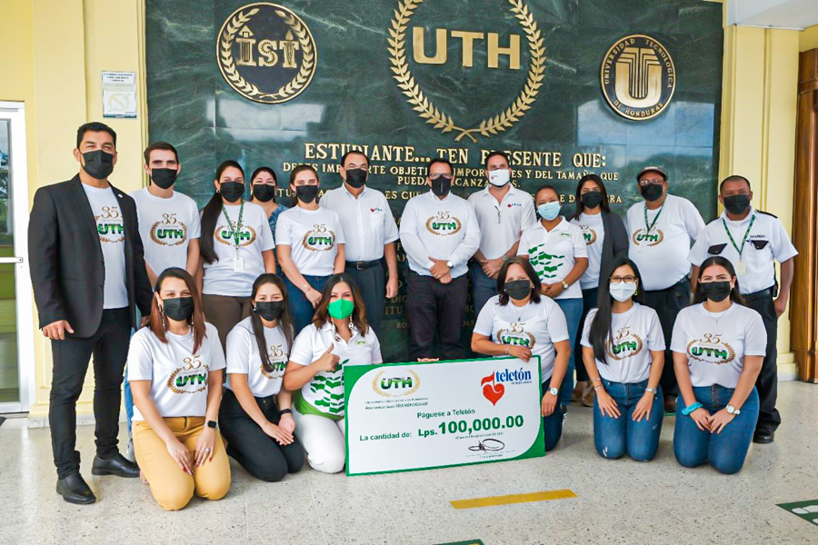 UTH dona cien mil lempiras a Teletón Honduras