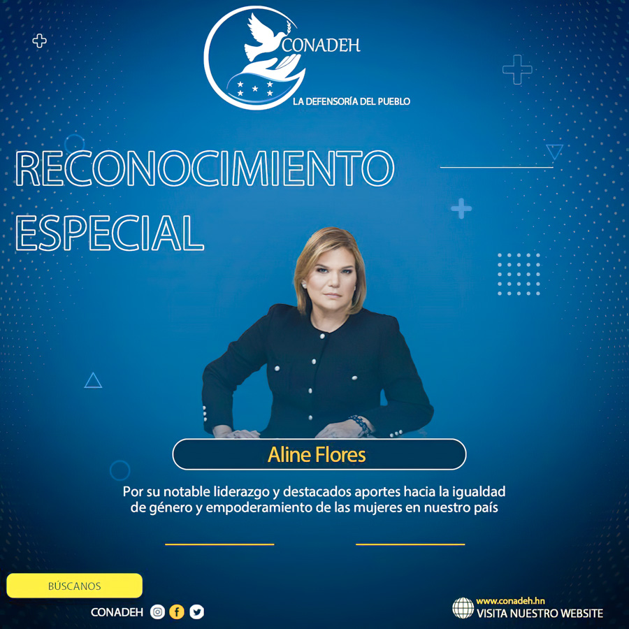Aline Flores premio Conadeh 2021