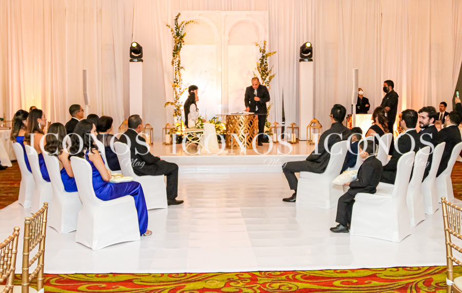 Boda civil Maria Jose Quintero y Marco Woo