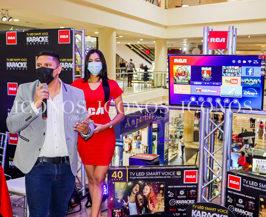 Lanzamiento Lady Lee y TV led smart voice karaoke control RCA