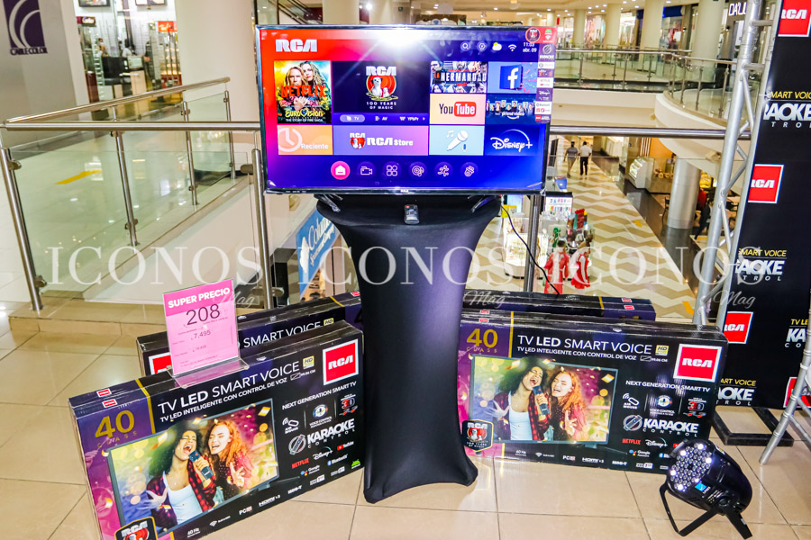 Lanzamiento Lady Lee y TV led smart voice karaoke control RCA