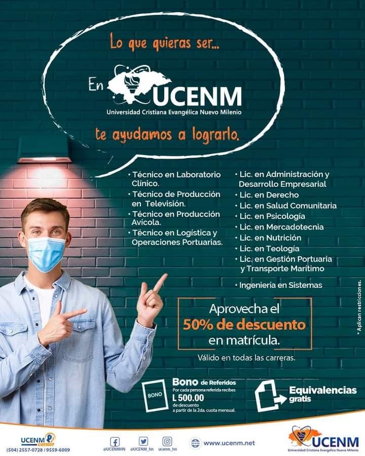 matricula UCENM segundo periodo 2022