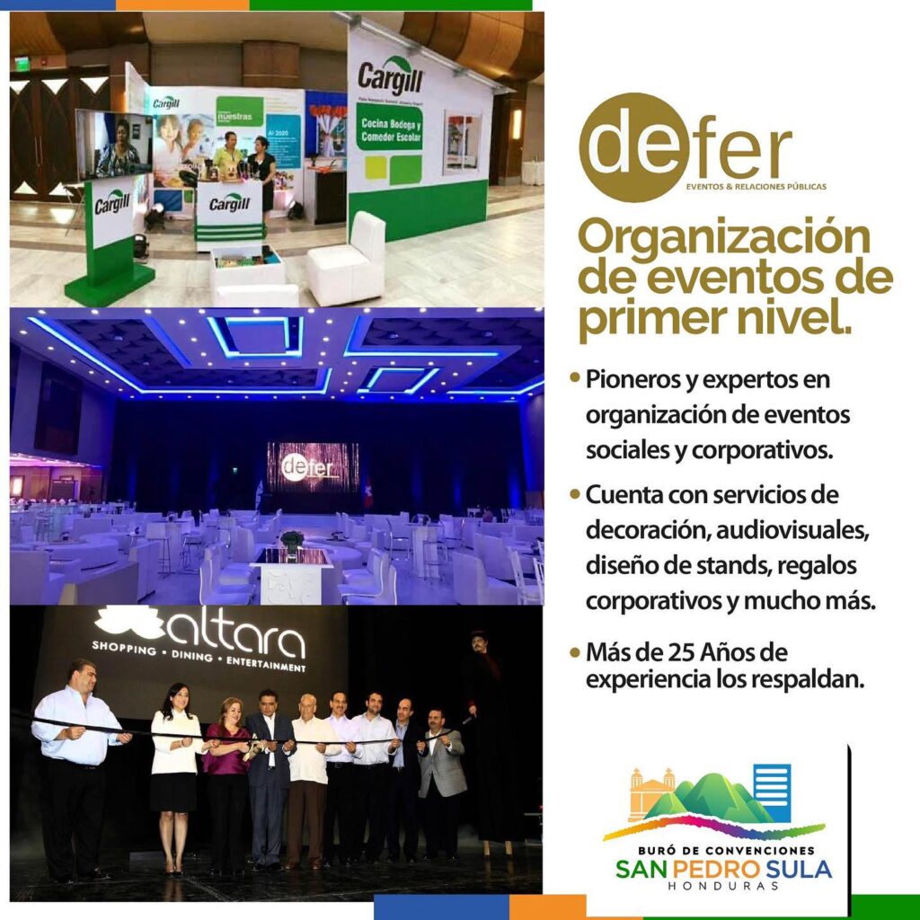 Empresas aliadas del Buró de Convenciones de San Pedro Sula Honduras