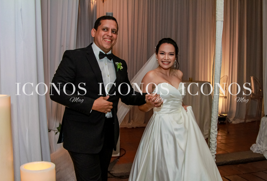 Laura Tróchez y David Ortiz