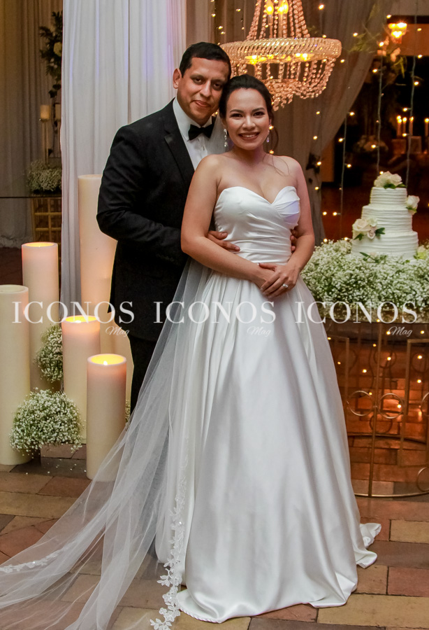 Laura Tróchez y David Ortiz