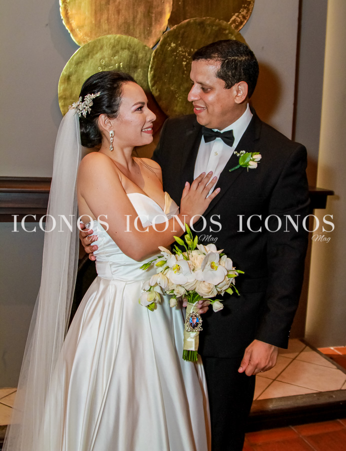 Laura Tróchez y David Ortiz