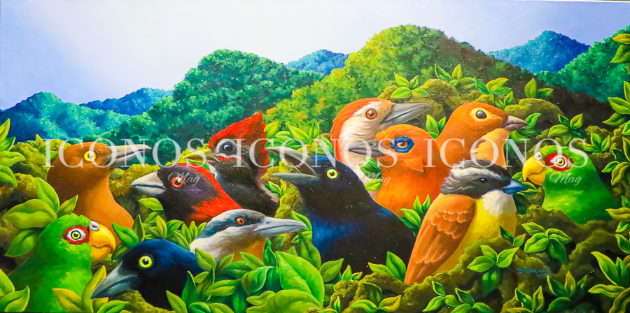 Exposición de arte Mi ciudad de los Zorzales by Banco del País Banpais Honduras Pintura Instalacion escultura