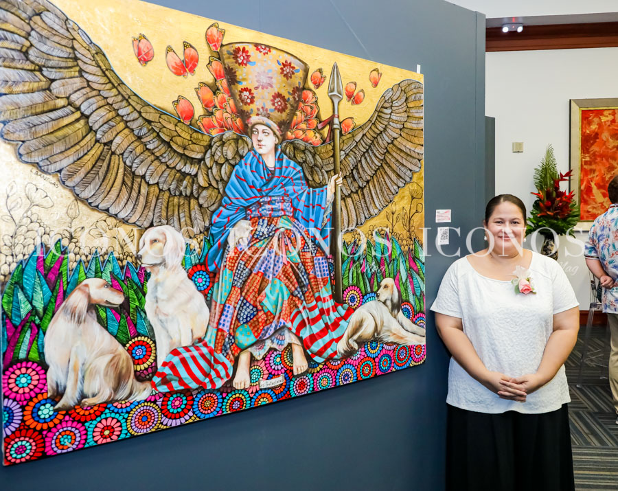 Exposición de pintura El arte y la paz en Honduras 2022 Asociación de Mujeres Artistas de Honduras Amah Banco del País Honduras