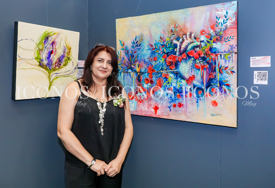 Exposición de pintura El arte y la paz en Honduras 2022 Asociación de Mujeres Artistas de Honduras Amah Banco del País Honduras