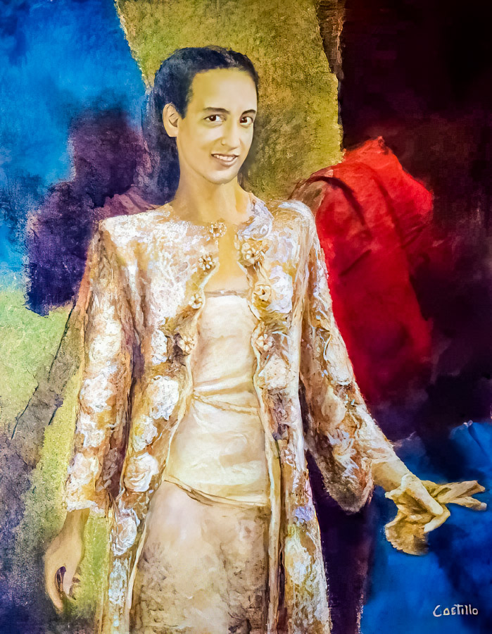 Pintor Mario Castillo retrato Isabel