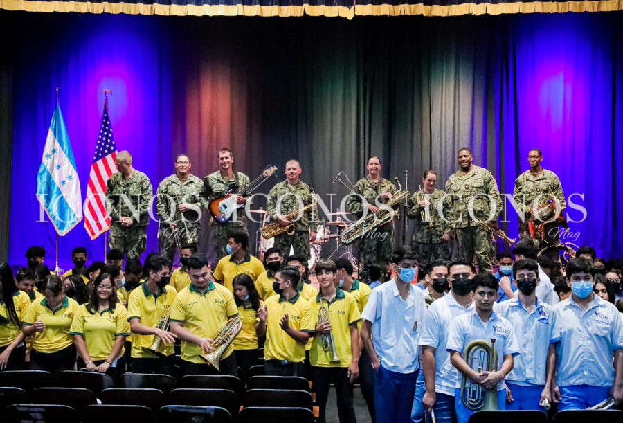 Concierto banda fuerza de la flota de EEUU en San Pedro Sula parte uno