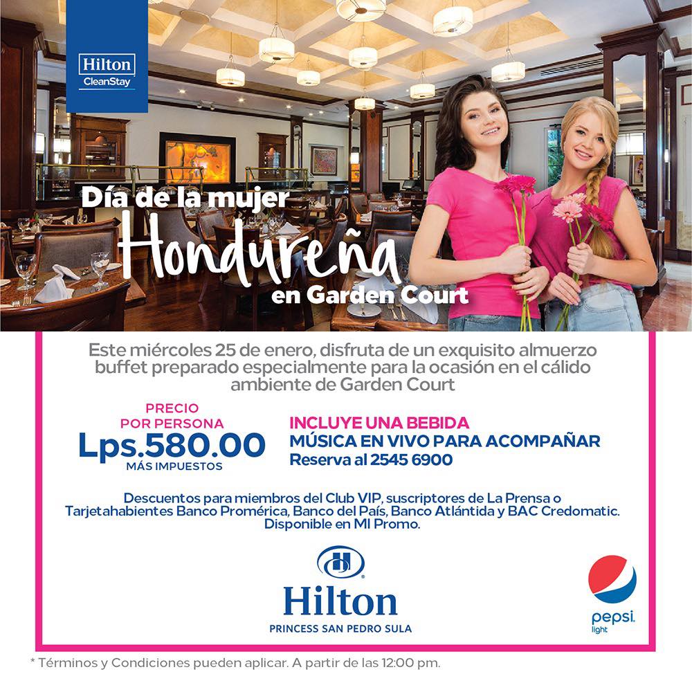 Día de la Mujer 2023 by hotel Hilton Princess San Pedro Sula
