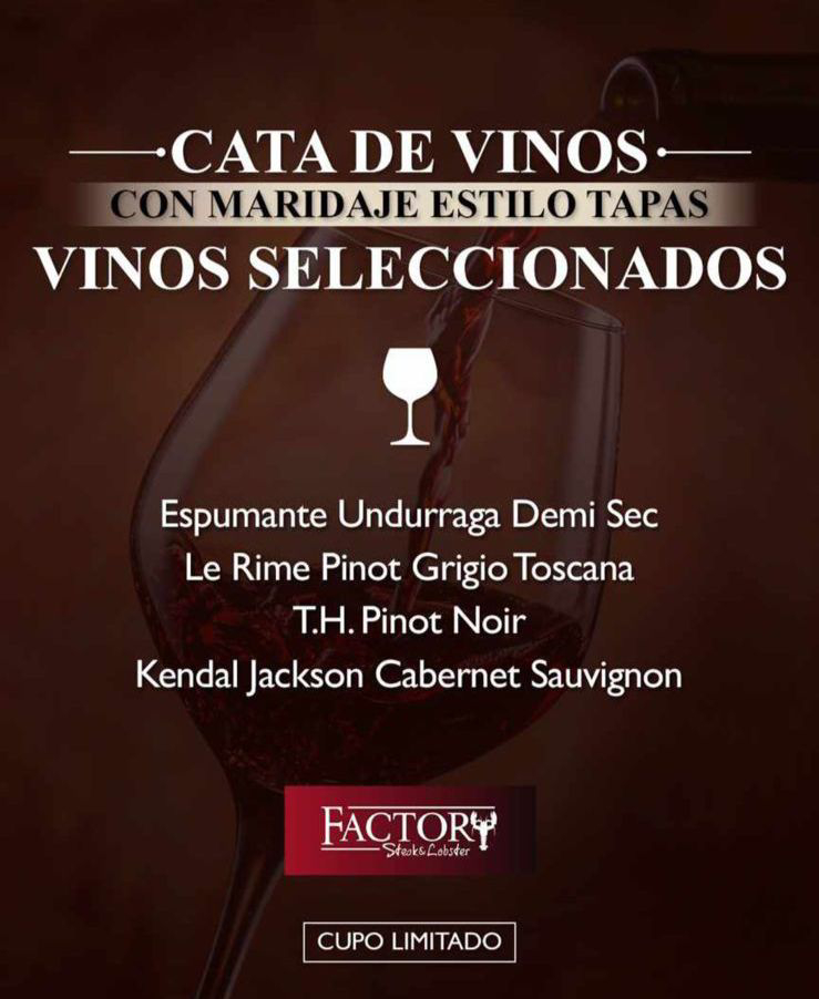Cata de vinos y maridaje tipo tapas en hotel Real InterContinental