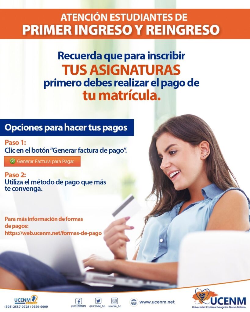 Matricula en línea by UCENM Honduras