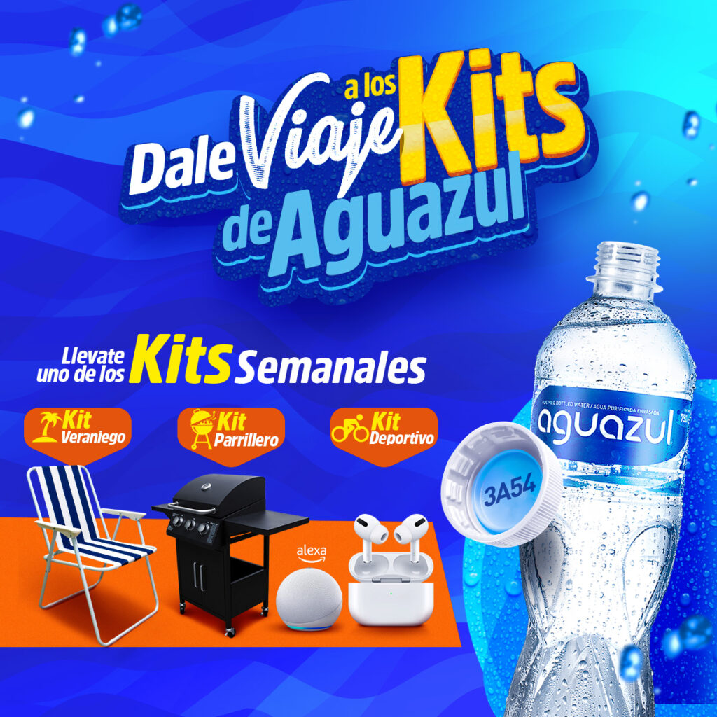Dale viaje a los kits de Aguazul by Aguazul Embotelladora de Sula Emsula