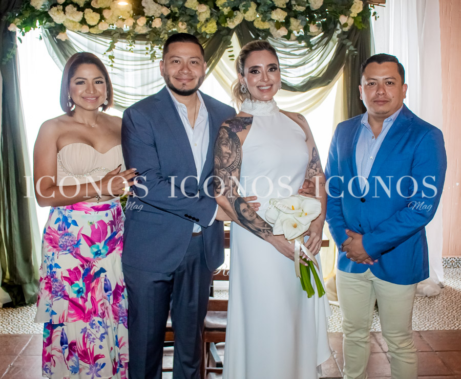 Boda civil Samira Mendoza y Julio Rodríguez