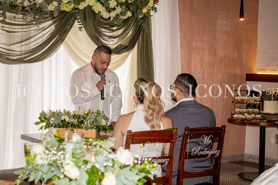 Boda civil Samira Mendoza y Julio Rodríguez