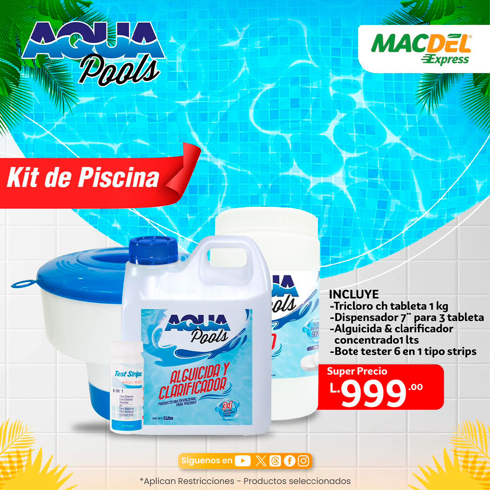 Productos de limpieza para piscina MacDel Honduras