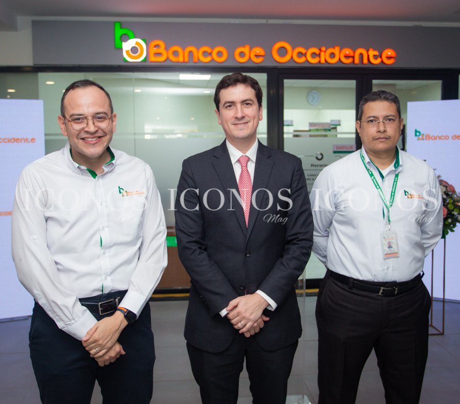 Inauguración sucursal Banco de Occidente en Plaza de Reyes Tegucigalpa